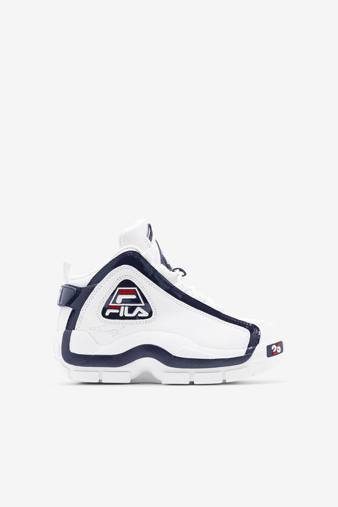 Fila Grant Hill 2 25th Anniversary Edition White Sneakers Kids - NZ 08527-XWGB